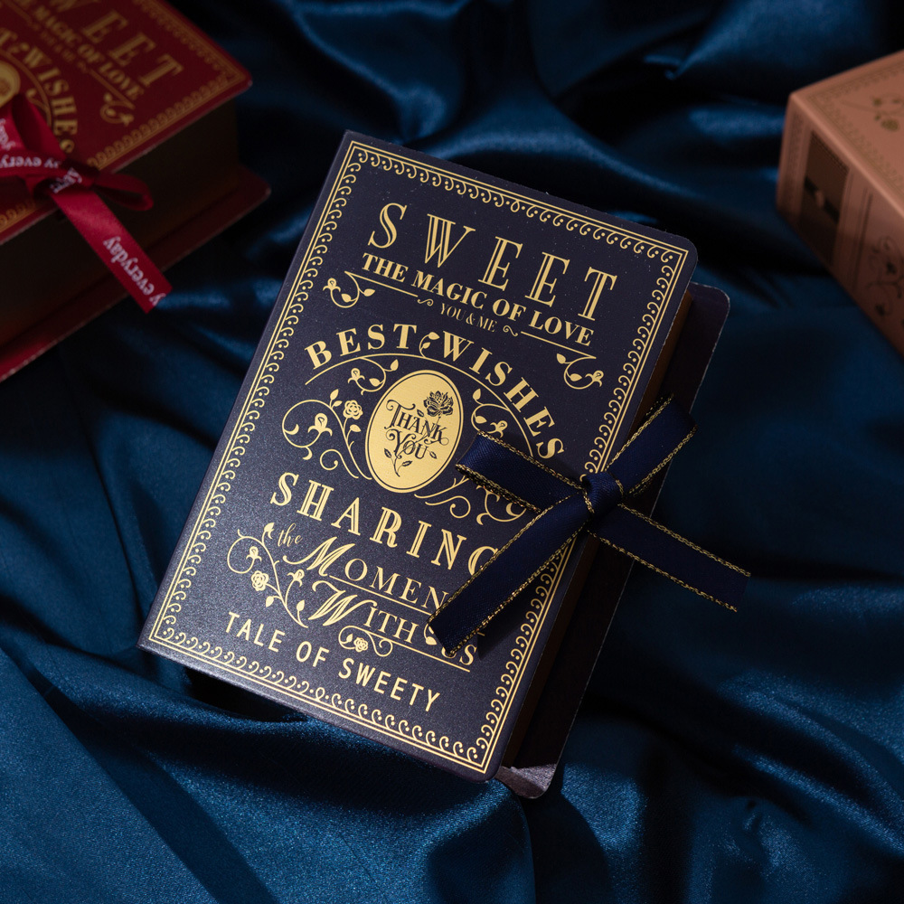 vvv新款创意爱的魔法书本糖果盒子伴手婚礼糖盒礼物包装纸盒结婚