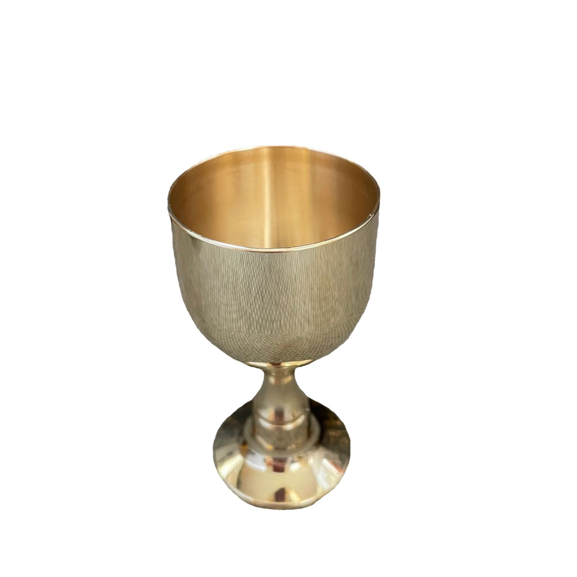 Factory Brass Wine Glass Worship Buddha Brass Water Cup Sacrifice Fine Copper Cup Holy Water Water Purification Cup Goblet