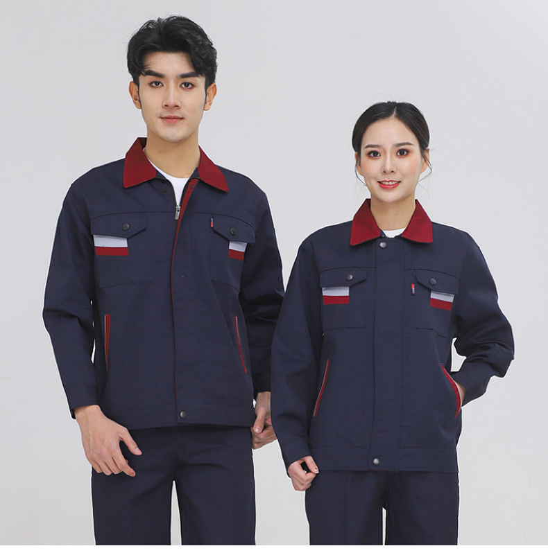 春秋冬长袖工作服套装男女工地工程汽修厂服维修工装制服劳保服