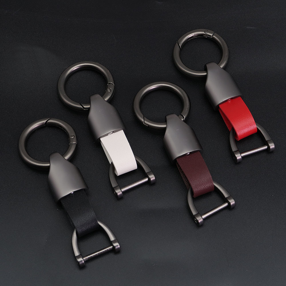 Spot Vintage Pu Leather Key Chain Car Men and Women Couple Personalized Creative Leather Rope Key Ring Logo Laser