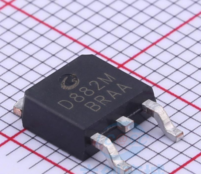 江苏长电科技2sd882m b772 to-252贴片npn 30v 3a放大倍数160~320