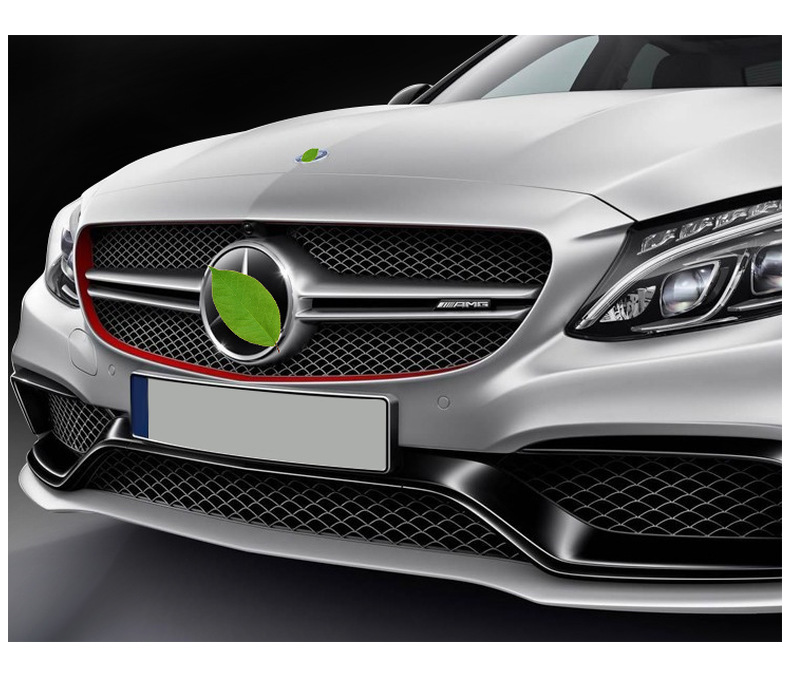 适用于奔驰glk级x204 13-15款改装升级gt满天星竖条进气格栅中网