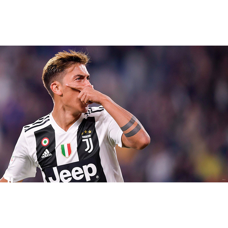 迪巴拉海报足球壁纸尤文图斯球星宿舍卧室俱乐部墙贴壁壁纸装饰画