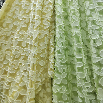 雪纺炒色剪花布 春夏服装面料 女装童装连衣裙 衬衫舞台服装面料