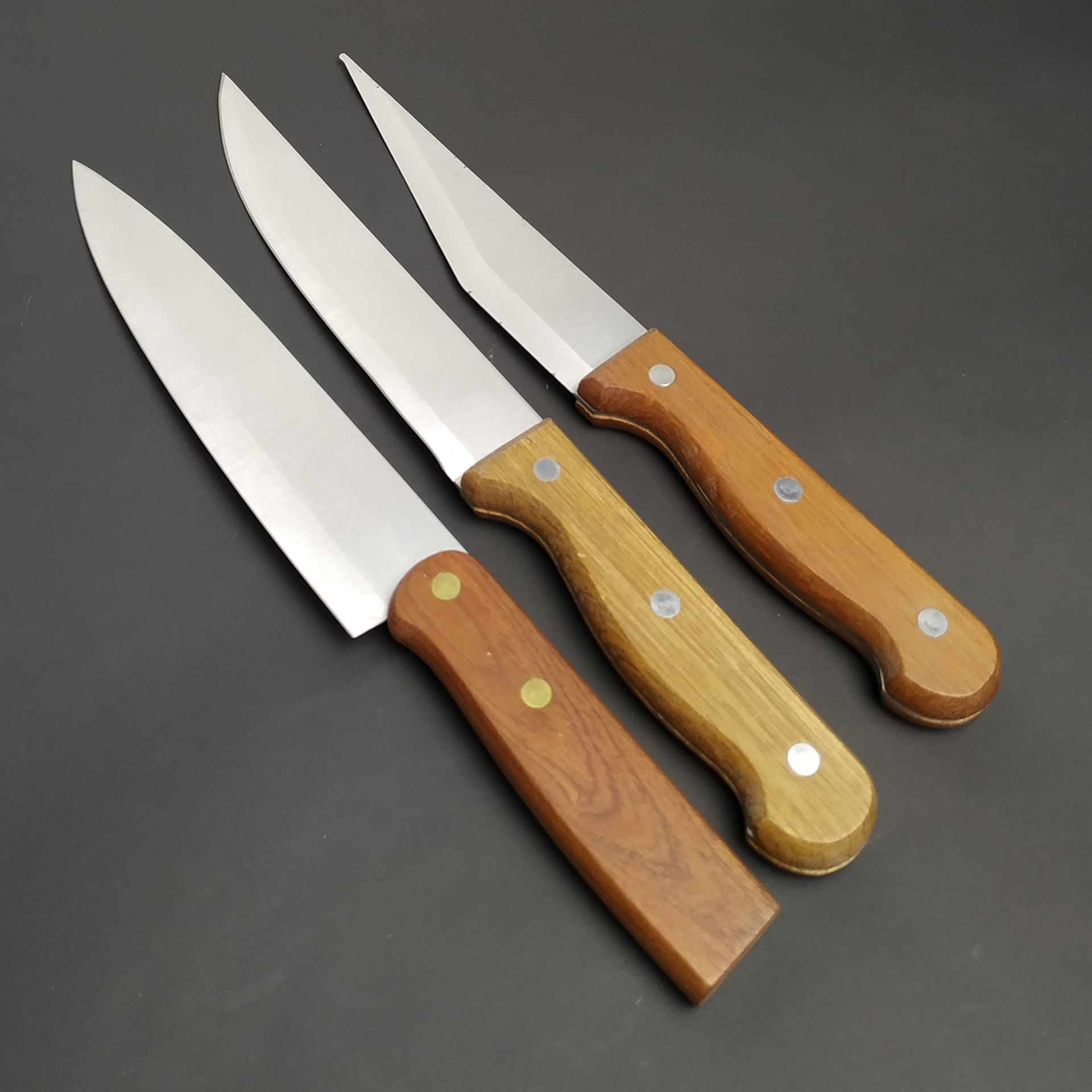 木柄日式厨刀 6寸 7寸厨房厨刀 厂家直销