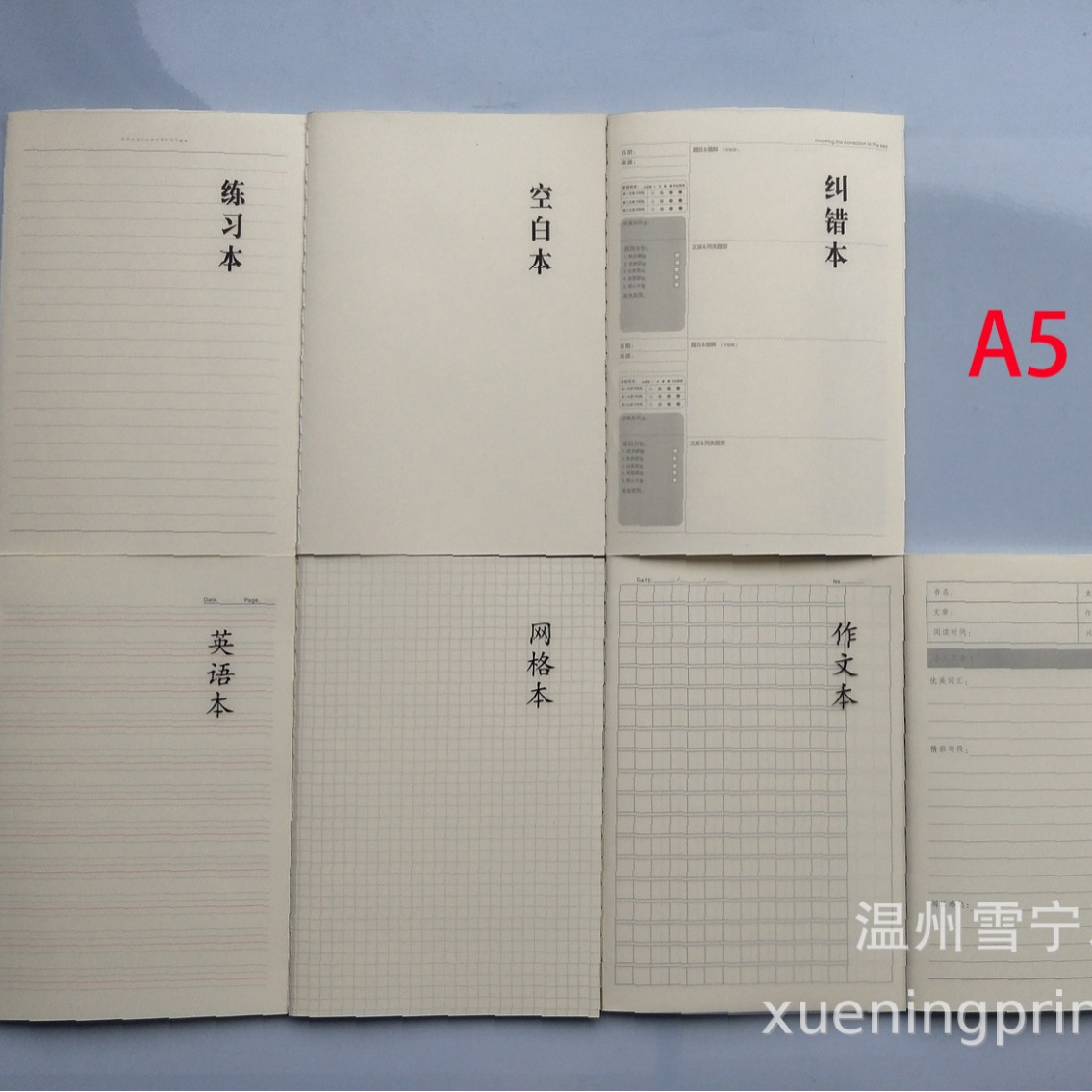 雪宁a5pp车线本学生练习本英语本网格本纠错本空白本-阿里巴巴