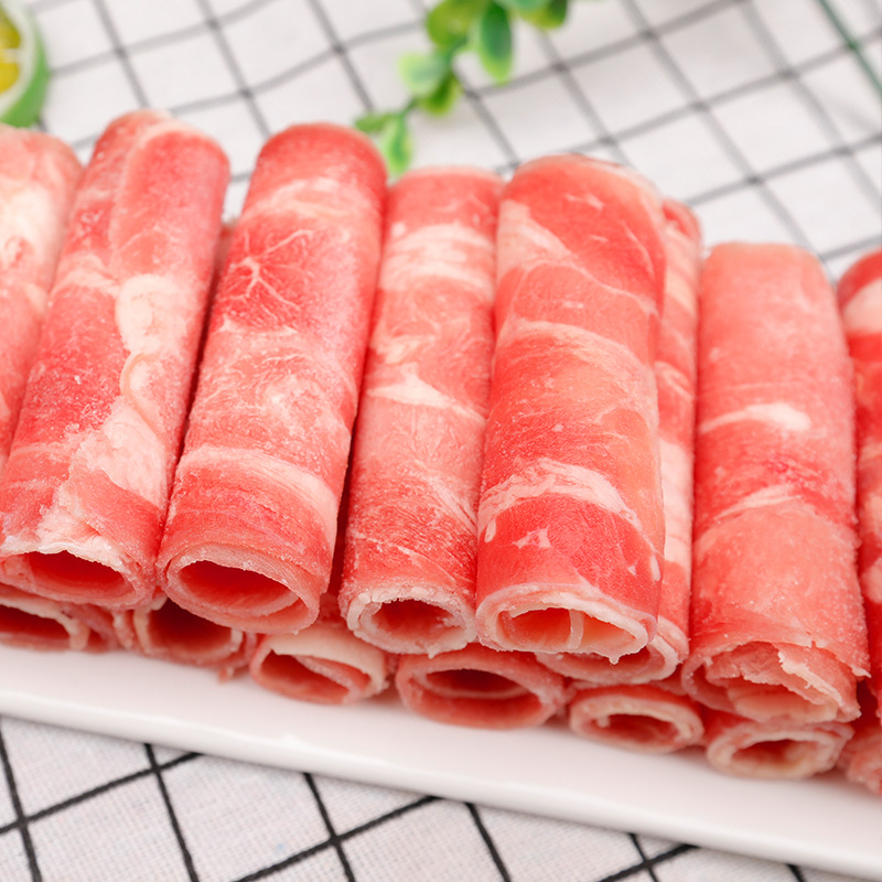 雪花肥牛卷牛肉卷 涮羊肉小肥羊内蒙肥牛片新鲜冷冻火锅食材组合