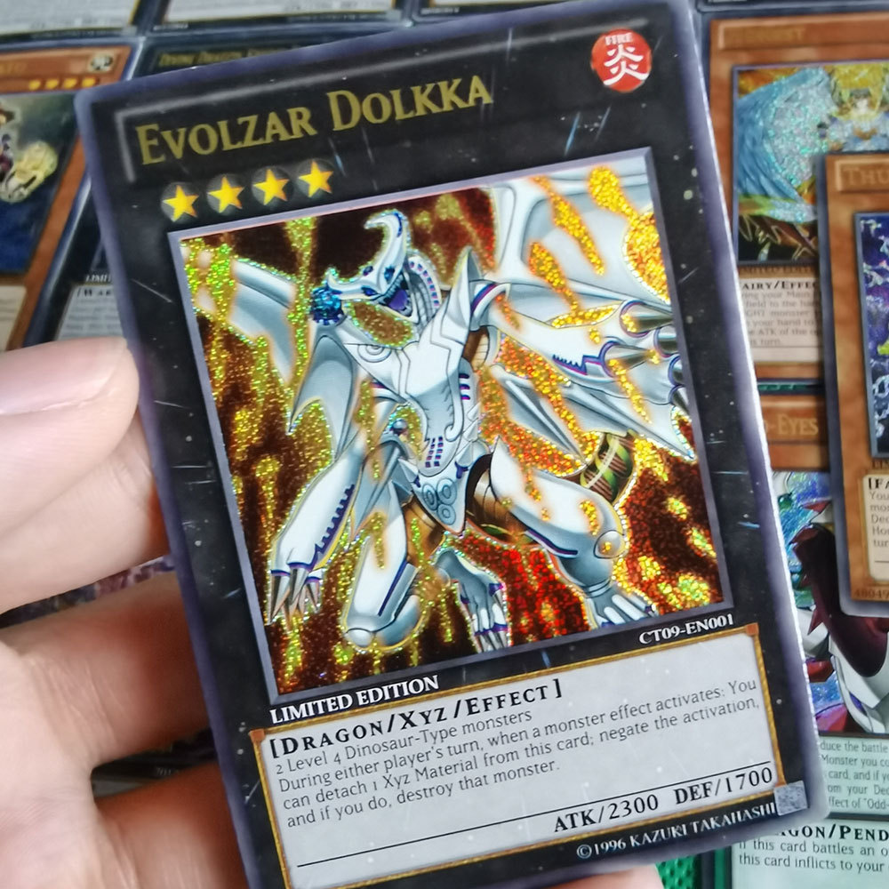 铁盒镭射 游戏王卡片 英文 闪卡 72张 青眼白龙 烫金 yugioh card