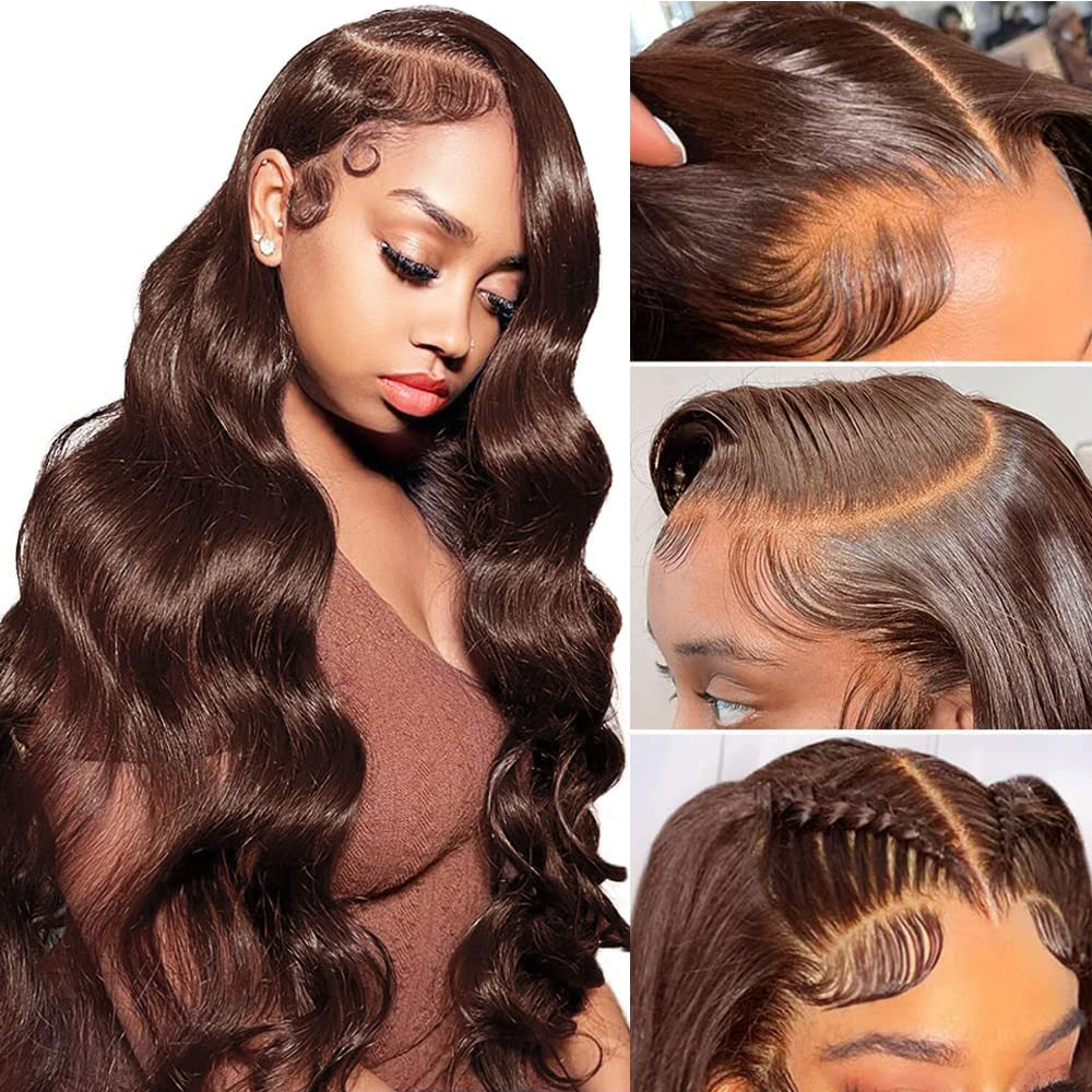 body wave 13*4 lace front human hair 跨境前蕾丝假发头套4