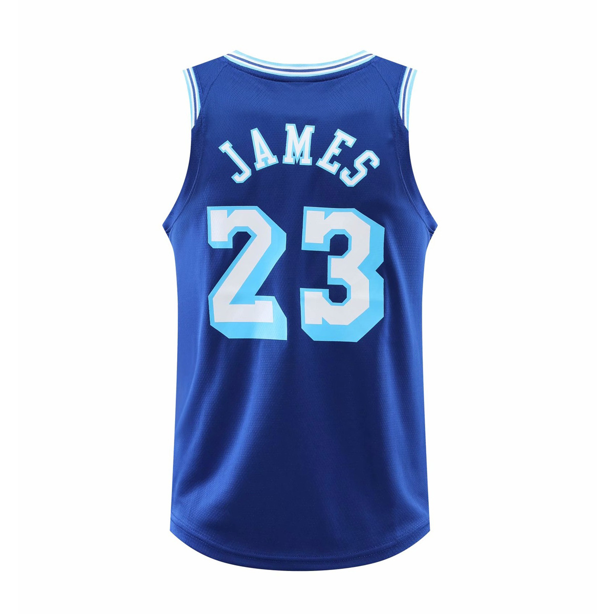 2021新款湖人23号詹姆斯城市版复古篮球比赛训练球衣球服批发团购