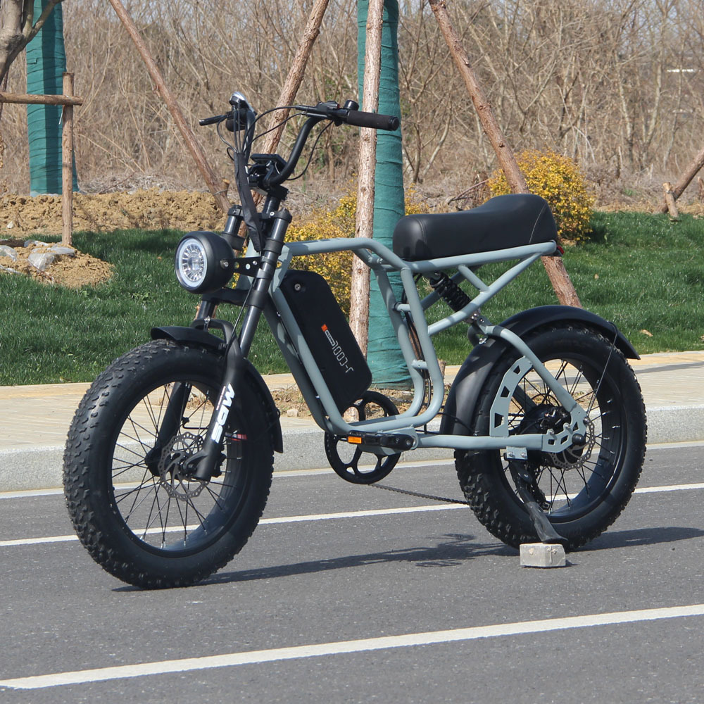 供应胖胎雪地车48v出口电单车哈雷越野电动自行车