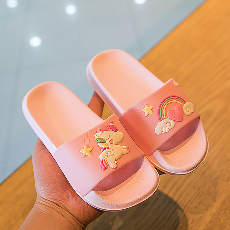 儿童拖鞋夏季女童室内家居鞋女孩防滑软底洗澡独角兽宝宝凉拖大童