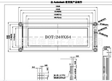 4.6寸LCM24064FHY-2W图形RA6963控制器液晶模组工控仪表江浙沪