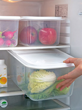 居家家冰箱保鲜盒厨房密封盒带盖食物分装塑料盒蔬菜水果收纳盒子