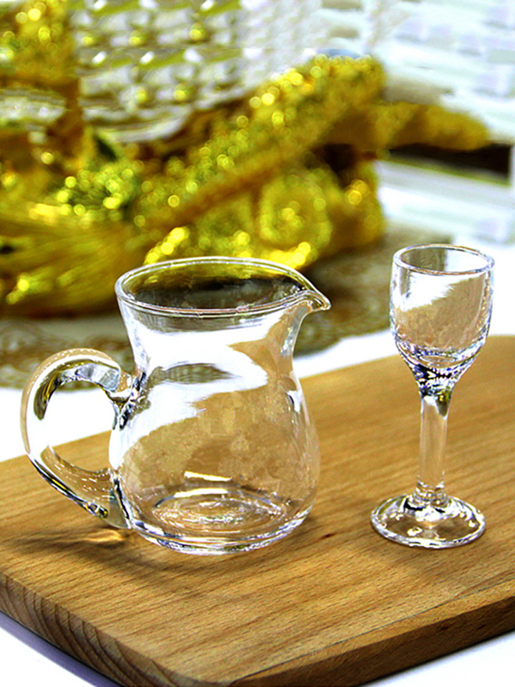 玻璃斟酒器白酒分酒器商用家用洒怀酒店专用白酒杯小酒杯套装饭店