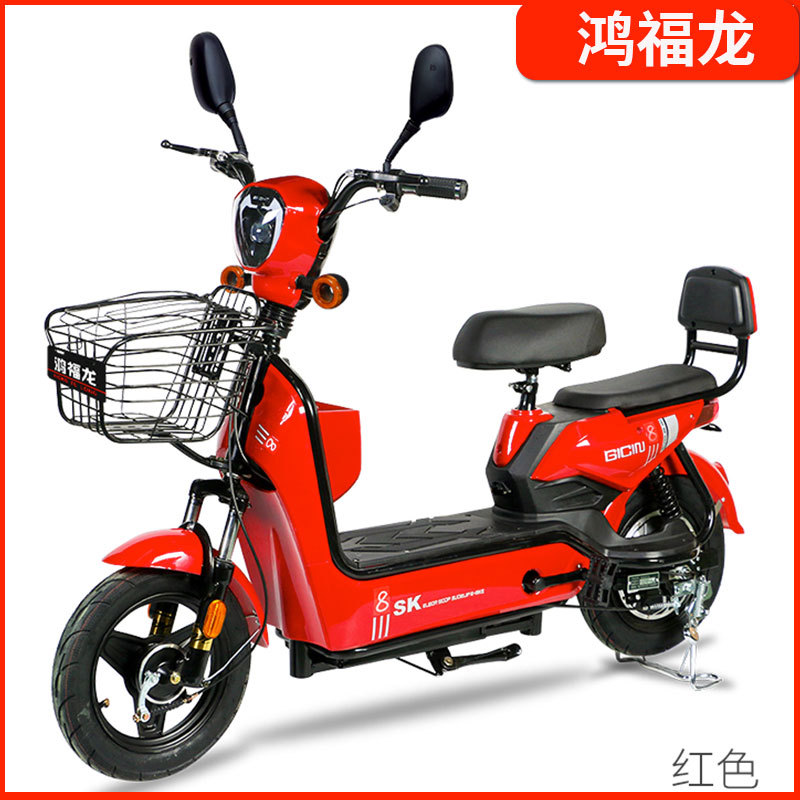 Hongfulong New National Standard Electric Bicycle 48V Lithium Battery Electric Car Double Battery Car Cross-Border Factory Wholesale