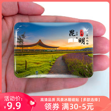云南昆明翠湖老街滇池石林西山民族村大观楼九乡纪念礼品冰箱贴