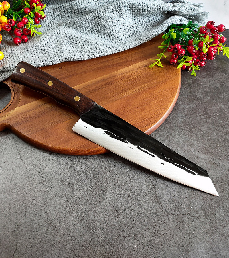 切付刀牛肉日式料理主厨刀刺身刀多用刀锻打屠宰切肉刀剥皮高碳钢