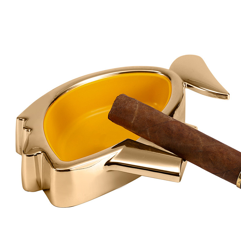 hannicook雪茄烟灰缸高档创意家用女人头形状烟缸灭烟器烟碟礼盒