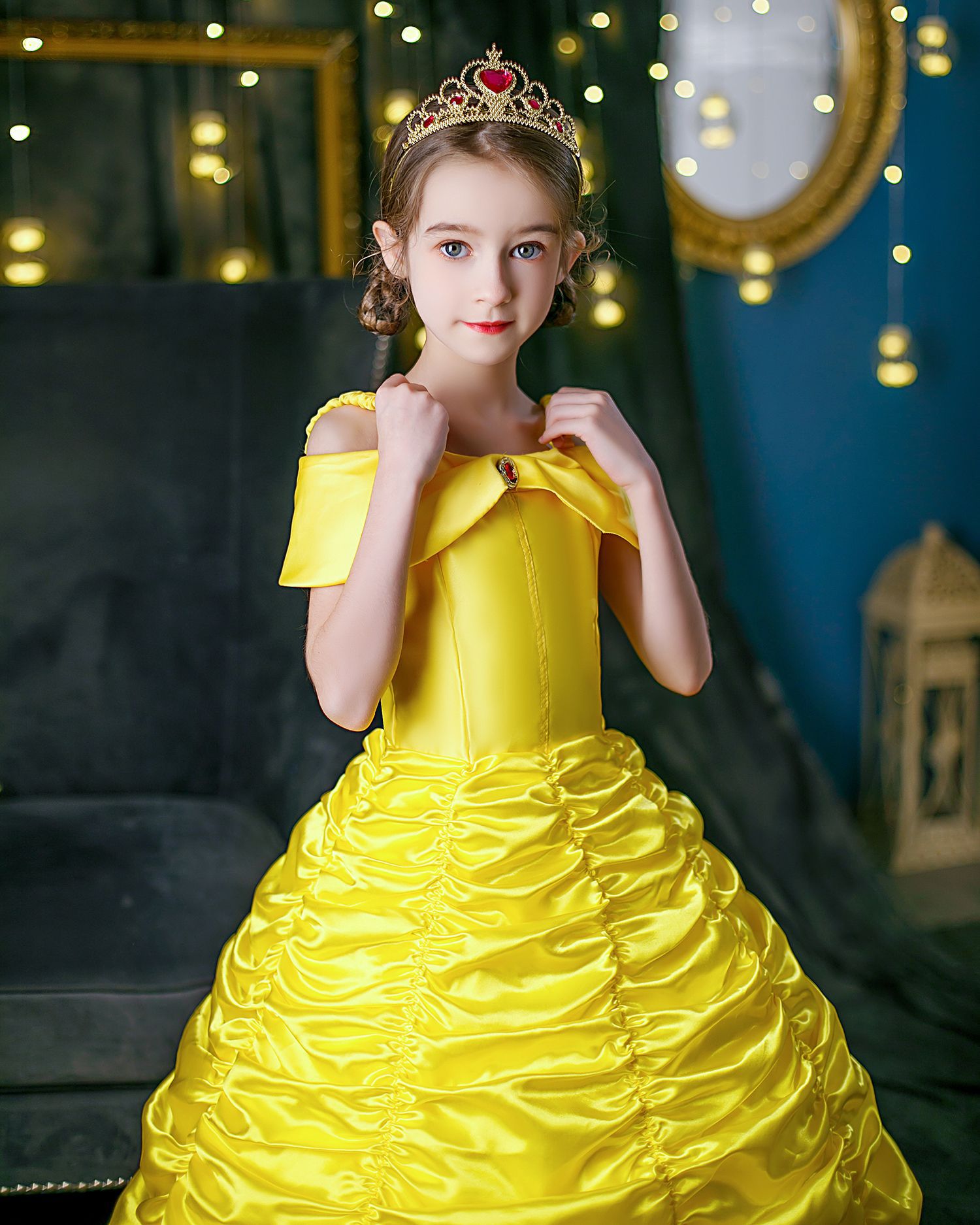 贝儿公主裙女童生日礼服圣诞节儿童服装演出服衣服连衣裙贝尔裙子