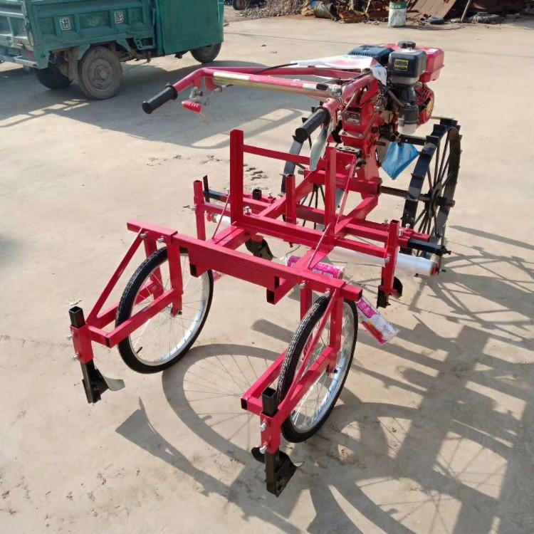 汽油自走式地膜机农用高垄作物地膜覆盖机手扶宽度可选盖膜机械