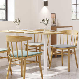 西餐厅餐饮饭店餐椅主题餐厅甜品店椅子休闲靠墙卡座沙发桌椅组合