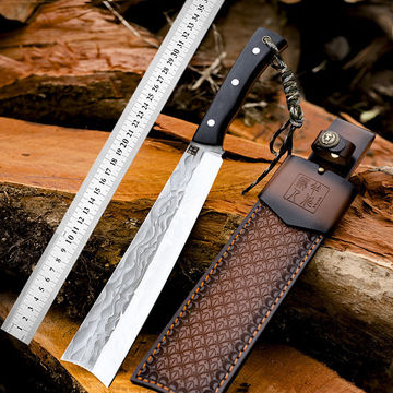 砍柴刀砍树斩骨砍竹子破篾钓鱼刀锻打开路露营生火切肉砍排骨刀