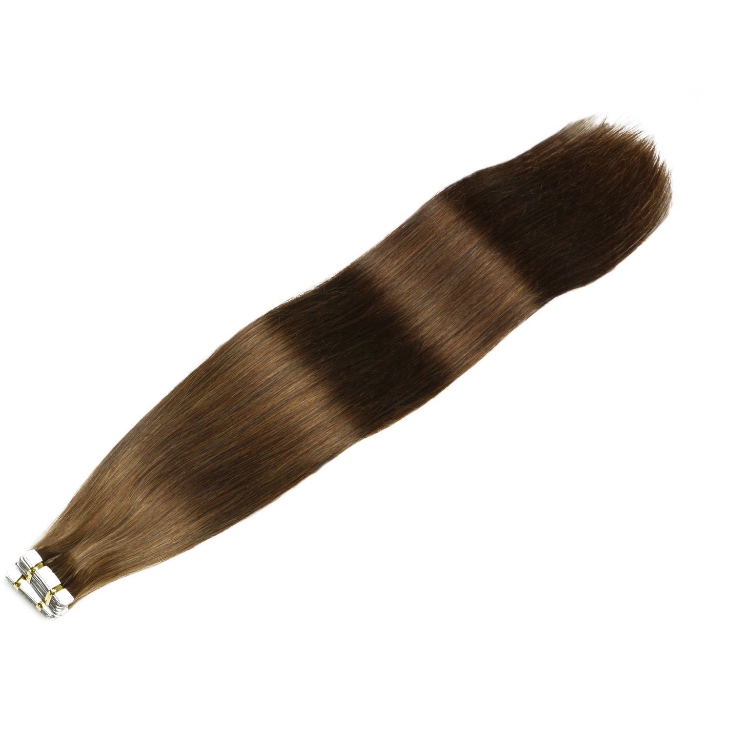 欧美假发片tape hair extensions白人无痕接发胶发片真人发刷胶发