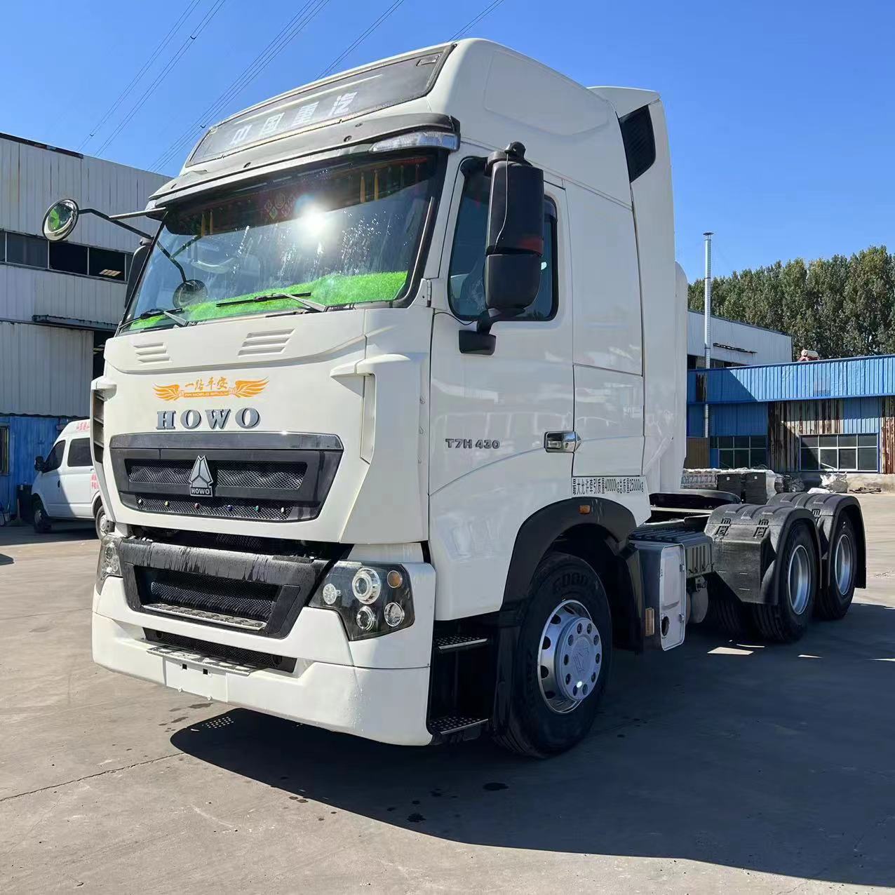 转让二手港口码头运输车头 重汽豪沃a7 cng燃气牵引车 拖拉机出口