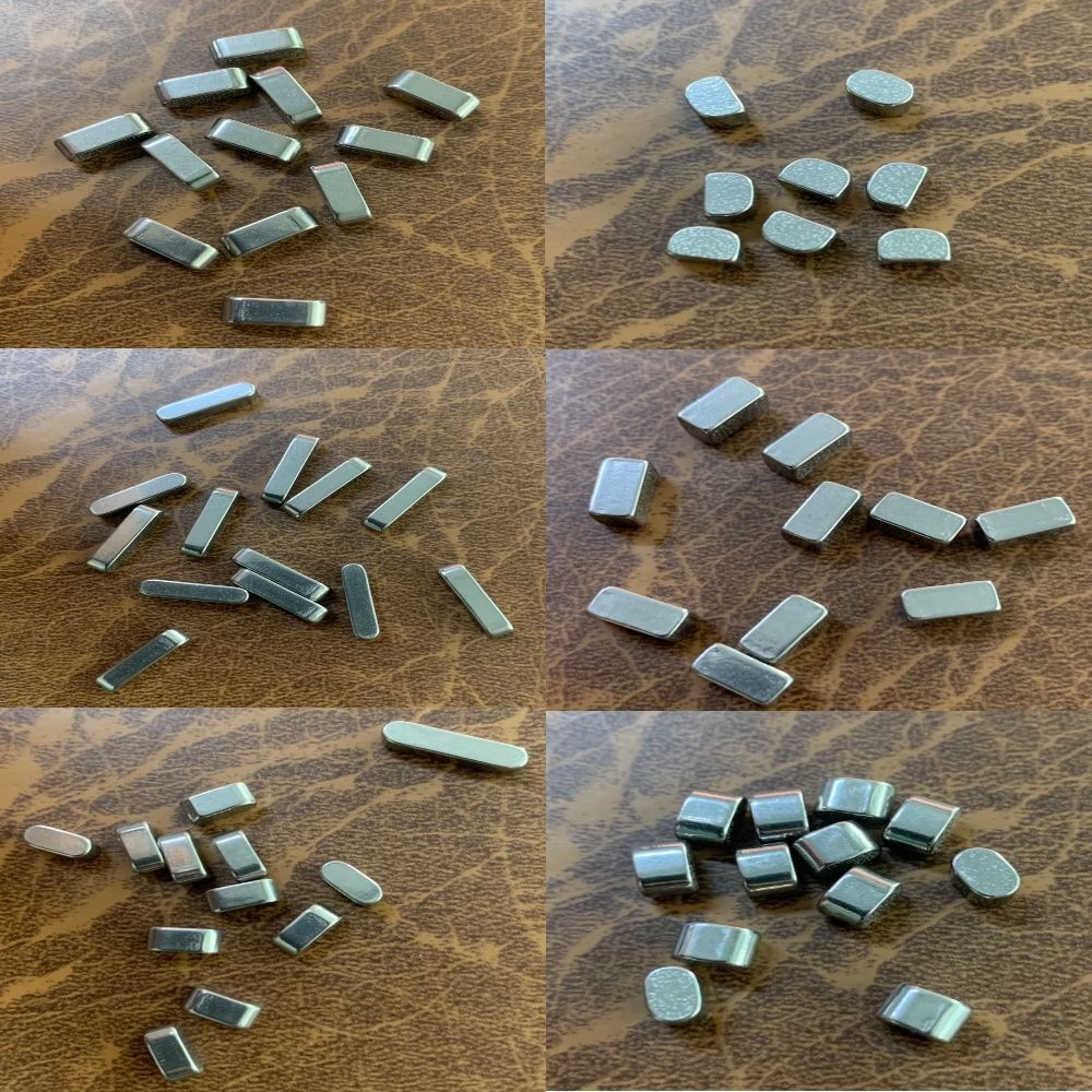 定制304不锈钢平键 a型键加工 异型非标平键 半月形 单圆头