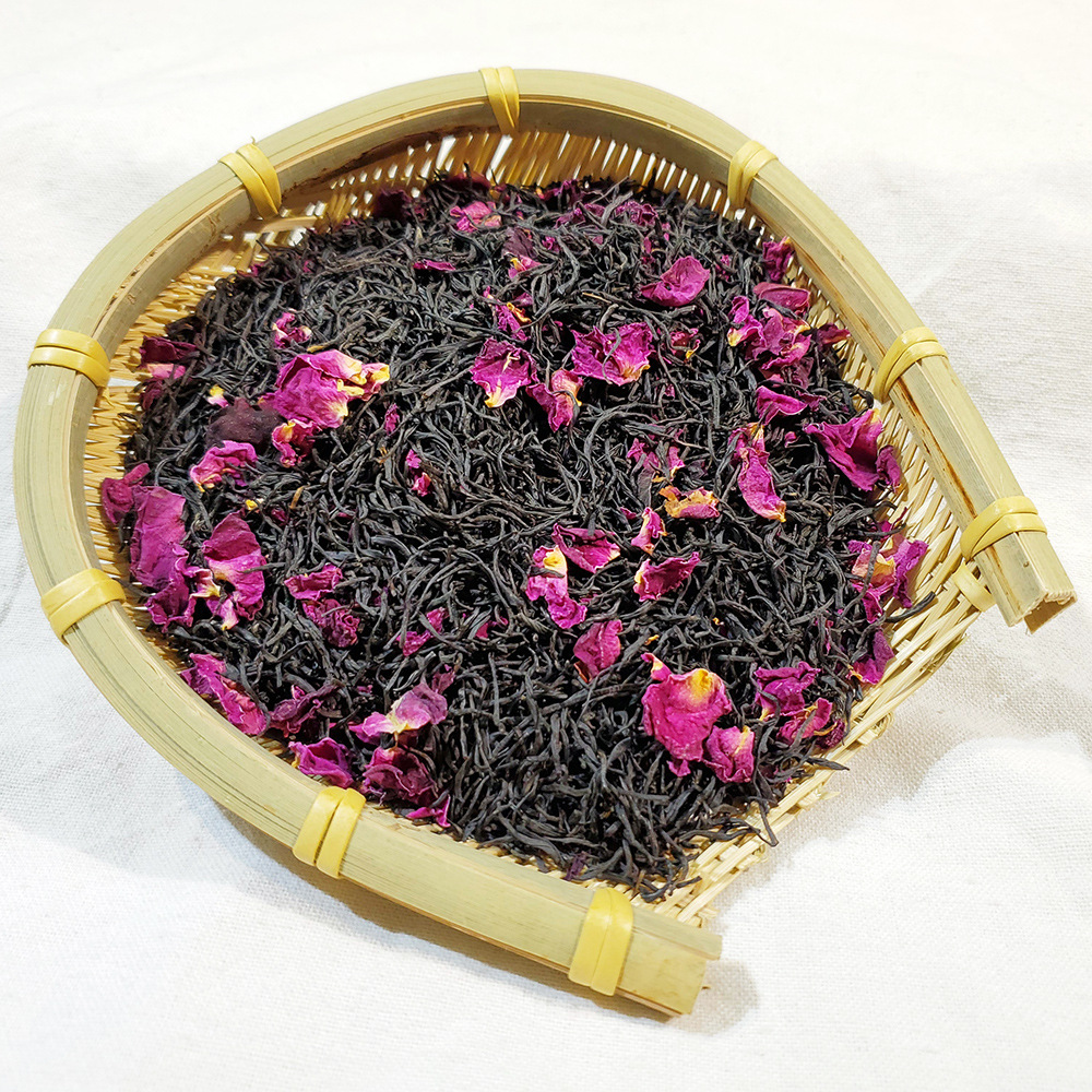玫瑰红茶2024新茶500g散茶批发直销杭州九曲红梅花窨茶江南制茶厂