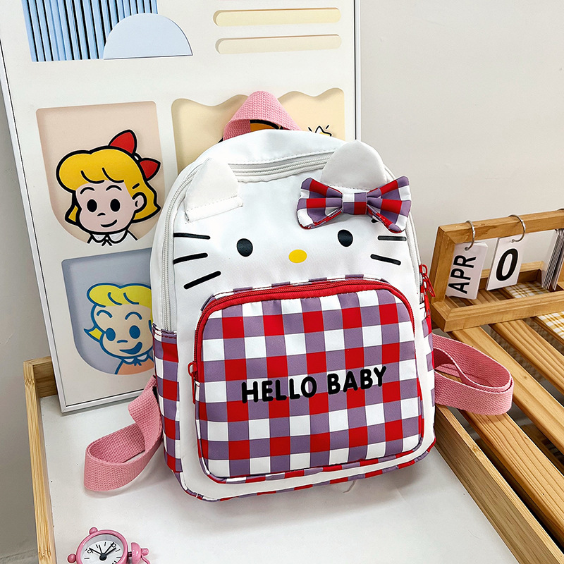 2023 Schoolbag Children's Kindergarten Large and Small Class 1-6 Years Old Spine Protection Boys and Girls Cartoon Cute Backpack Small Backpack
