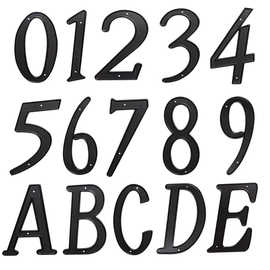 锌合金数字高度101mm黑色民宿酒店别墅房号牌公司科室牌高度101mm