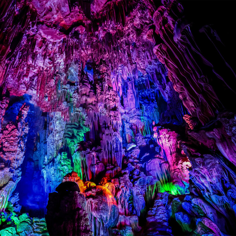 餐厅民宿酒店假山洞溶洞钟乳石造景水泥塑石景观仿真树森林布景