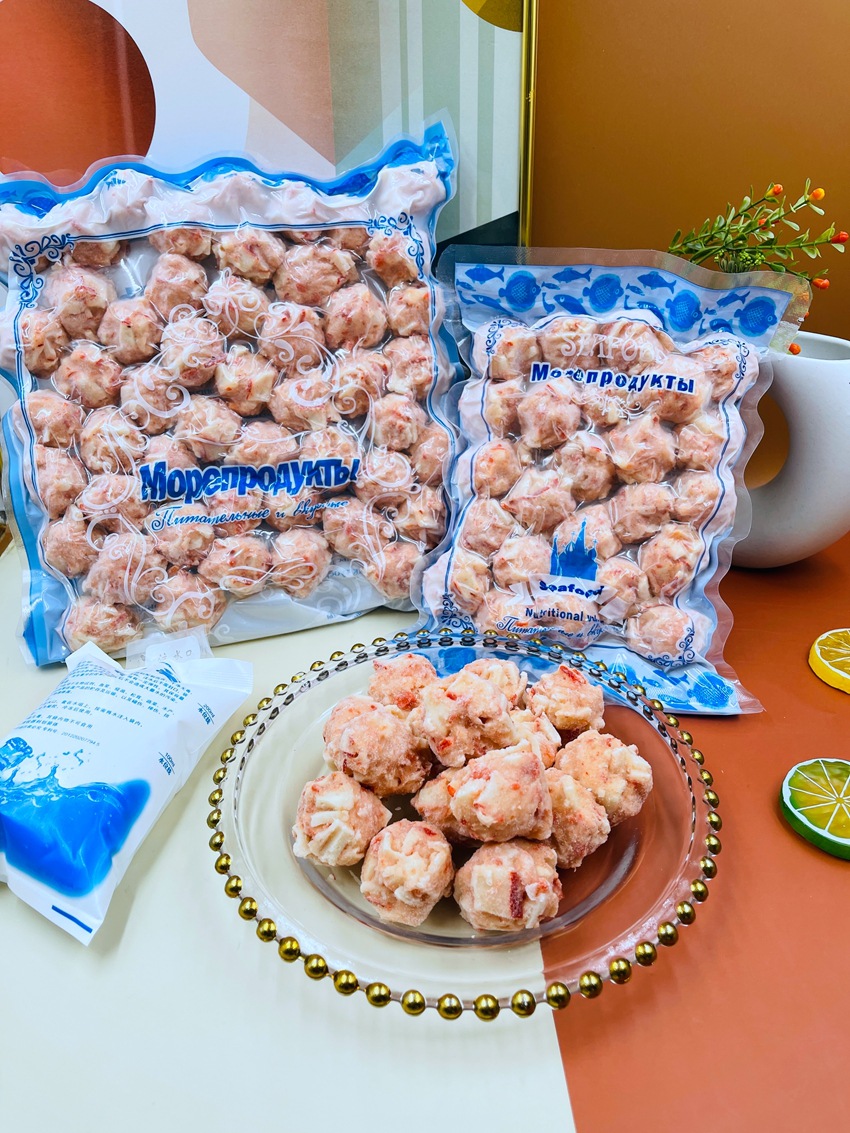 俄罗斯风味龙虾球龙虾丸火锅丸子火锅 合成龙虾丸子1000g装涮火锅