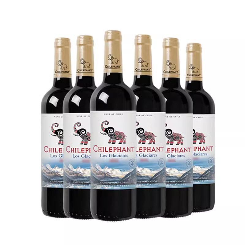 智象智利智象冰川赤霞珠干红葡萄酒750ml*6整箱智象冰川摩艾美露