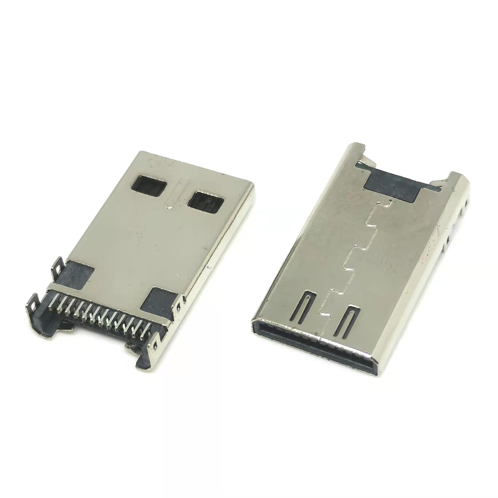 xbox游戏机公头12pin贴片smt 卧式四脚插板 ps4线端 游戏手柄插头