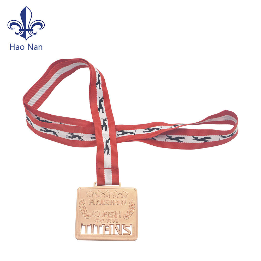 热转印丝印涤纶奖牌带荣誉勋章赛事运动会挂带员工胸牌绳奖牌带子