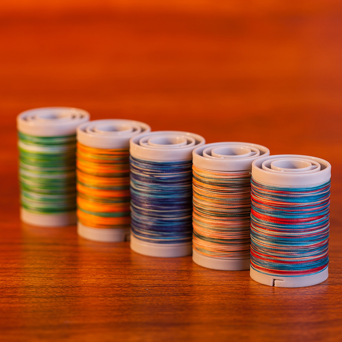 Jr Factory Direct Sales round Microchip Segment Dyed Wax Line 0.35 Mm0.15mm High-End Diy Thread Diy Braid Rope Macrame