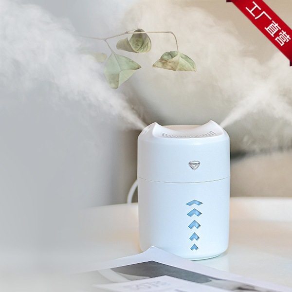 小咪双出雾usb加湿器小型迷你卧室家用香薰机大雾量空气净化器