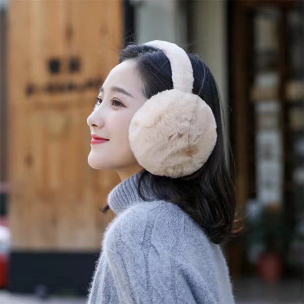 Winter Men and Women Warm-Keeping Earmuffs Ear Warmer Foldable Ear Covers Oversized Plush Earmuffs Students Antifreeze Earmuff