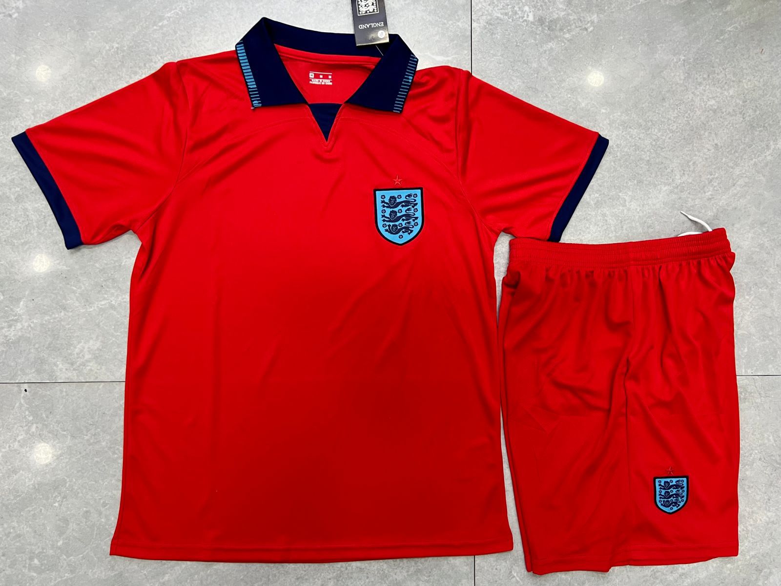 22-23世界b英格兰客场国家队足球服儿童成人套装男队服球衣16码-2