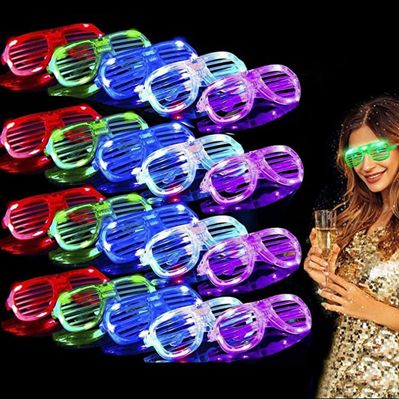 Blinds Led Goggles Night Running Party Concert Props Cheering Props Flash Glasses Fluorescent Glasses