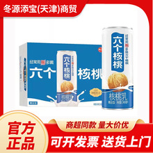 六个核桃 核桃乳240ml*20罐 核桃早餐植物蛋白核桃露整箱批发