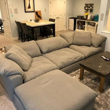 羽绒柔软北欧现代简约布艺沙发组合乳胶沙发大小户型客厅软沙发