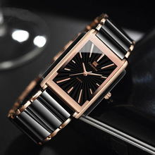 亚马逊新款情侣款合金钢带超质感腕表 潮流时尚简约刻度时间手表