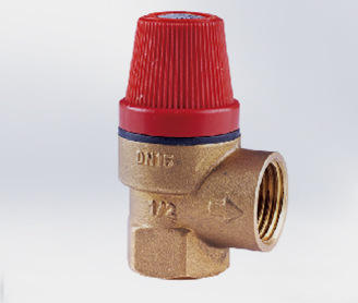 壁挂炉铜安全阀1/2寸内外丝黄铜单项泄压阀二通式热水器配套阀门