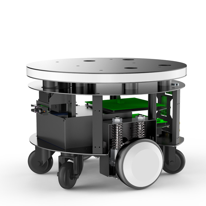圆形室内导航底座激光雷达避障agv支持二次开发开放sdk机器人底盘