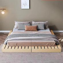 实木榻榻米床架防潮透气排骨架木板床板地台床垫增高出租屋矮床