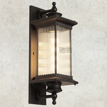 nih户外壁灯防水现代中式庭院景观太阳能大门灯室外别墅花园小区